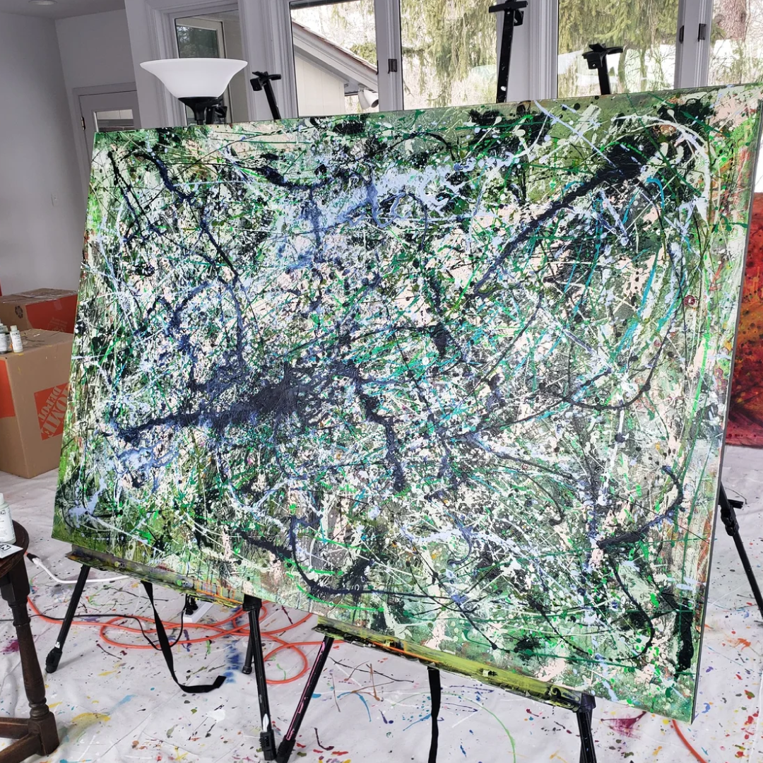 02 Blue Green Blue 2021 48×72 - Image 1